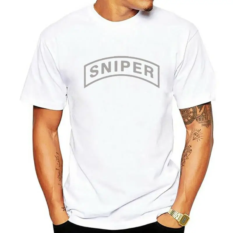 Nova equipe de fbi sniper camiseta 2022 flash impressão algodão fino ajuste tripulação pescoço impressão casual topos