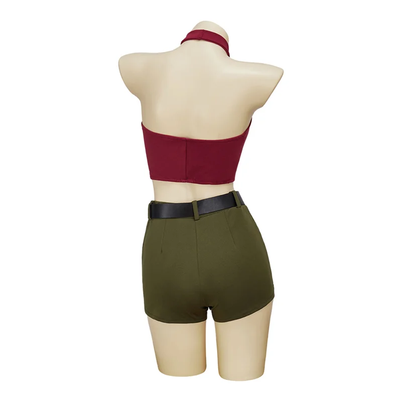 Anime Total Drama Heather Cosplay Traje para Mulheres, Sexy Halter Top e Shorts, Uniforme de Halloween, Festa Carnaval Outfit