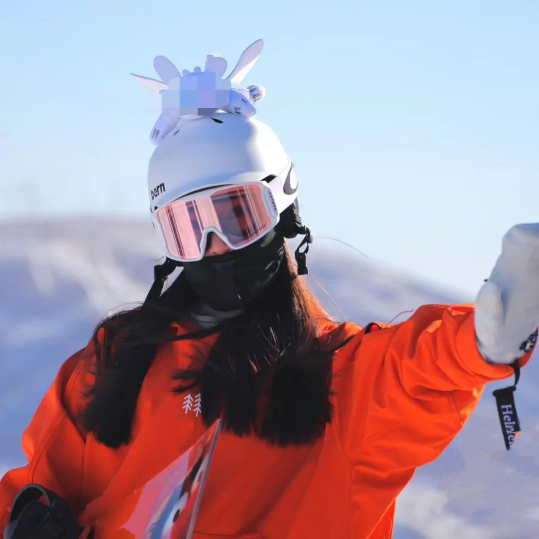 

Чехол для лыжного шлема Lingna Belle: для сноуборда, электросамоката, снегозащитный, милый, для девочек, с ушками, аксессуар