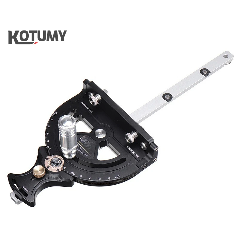 Table Saw Bandsaw Safety Pusher Stand with Protractor, Cross & Bevel Cut Push Handle, DIY Woodworking Tools