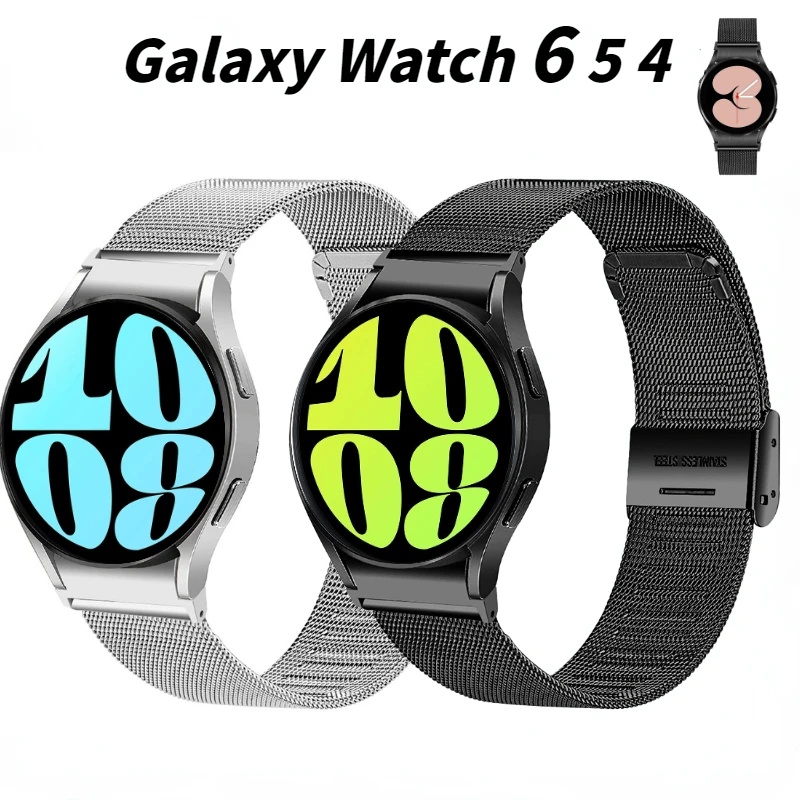 

Metal Milanese Strap For Samsung Galaxy Watch 6 4 Classic 46mm 47mm 5 Pro 45mm Correa Bracelet Galaxy Watch 6/5/4 44mm 40mm Belt