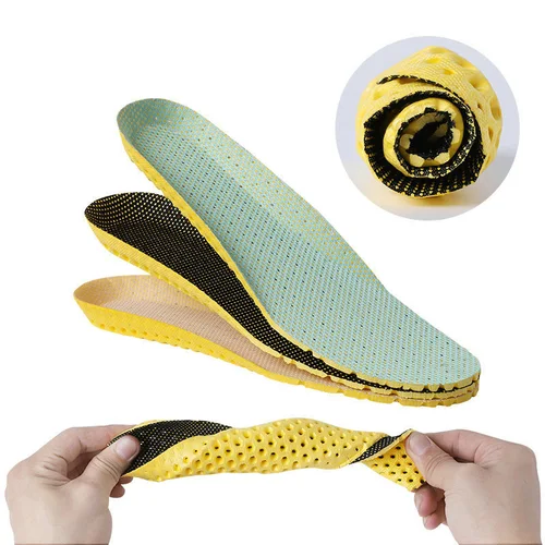 Imagen 1 del producto Plantillas de zapatos suaves, suela transpirable de panal, plantillas de espuma viscoelástica para zapatillas de deporte, zapatos elásticos, almohadilla, cojín, inserción de pie, 1 par