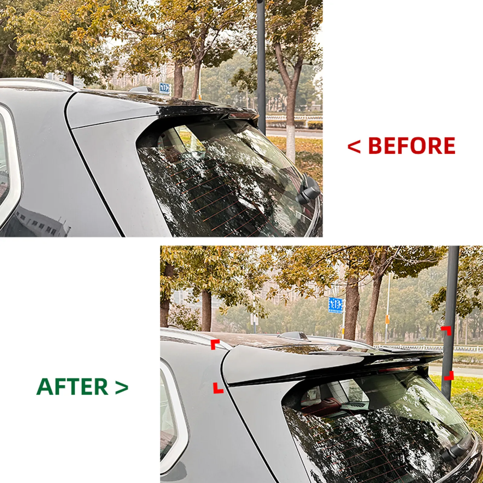 سبويلر سقف الذيل لسيارات BMW X5 G05 2023 2024 لامع أسود MP نمط التمهيد الخلفي سبويلر الفاصل الجناح الشفاه اكسسوارات السيارات #2