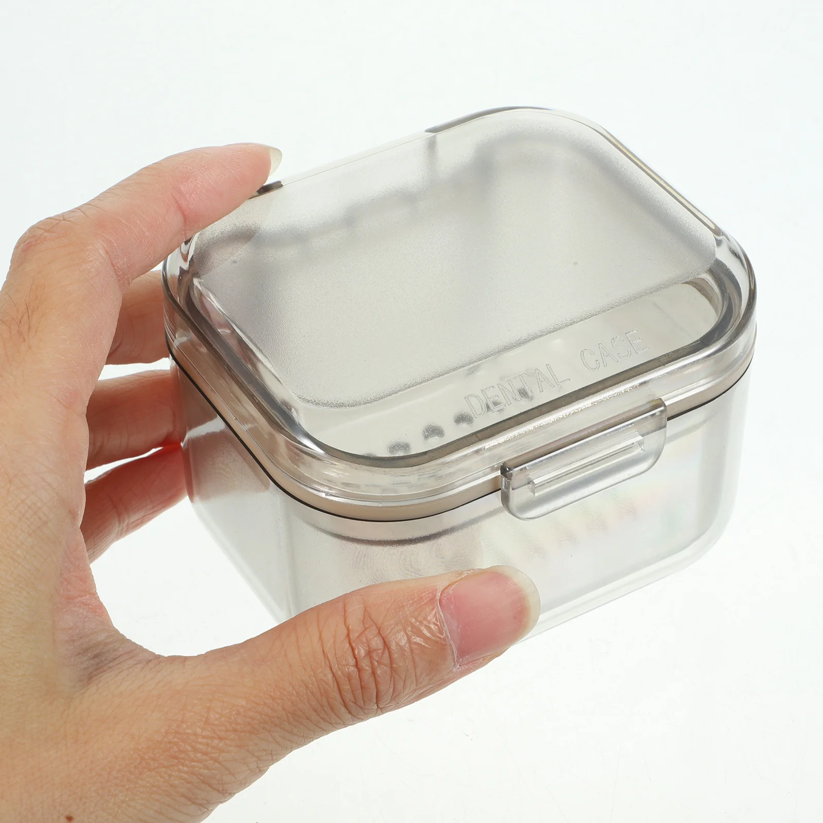 

Denture Case Portable Denture Storage Box Container Practical Durable Travel Work School Outdoor Activities