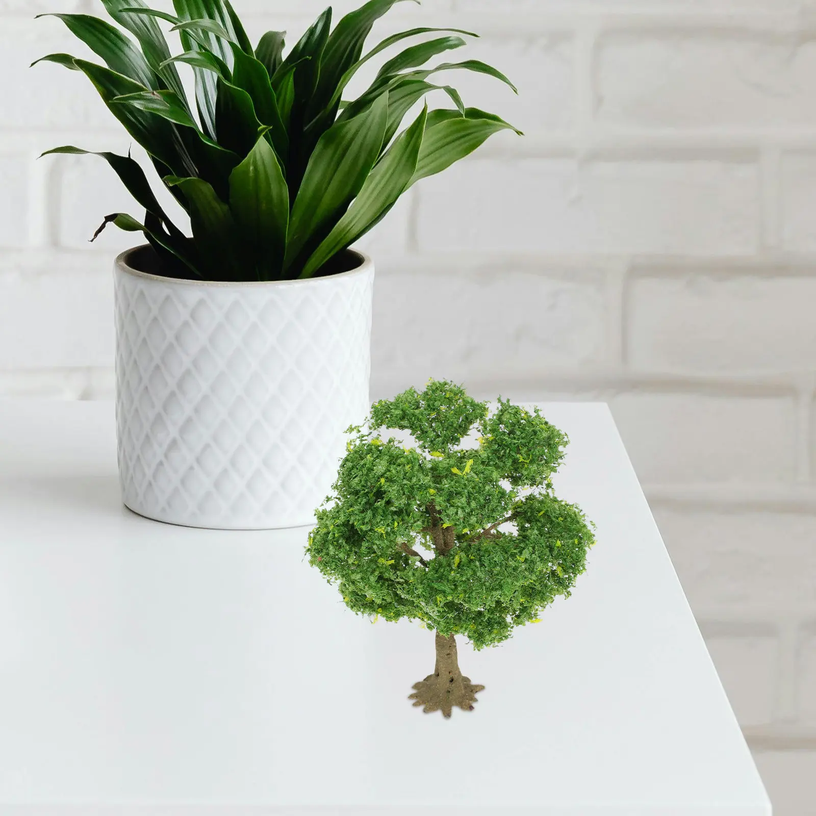 Miniature Artificial Trees Sand Table Fake Plant for Micro Landscape Diorama Scene DIY Crafts Garden Ornament Miniature Terrain