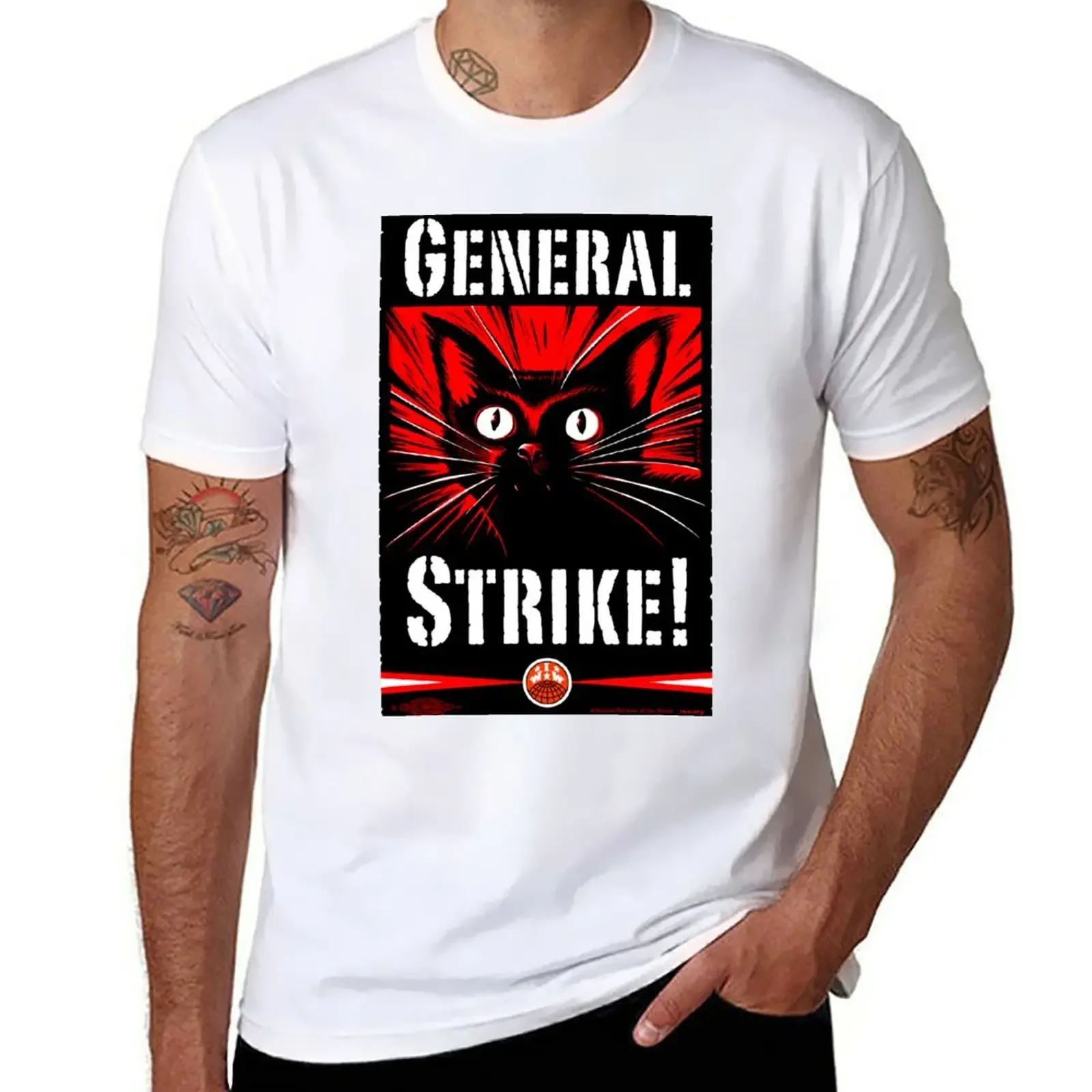 General Strike! T-Shirt funnys sweat hippie clothes men clothing