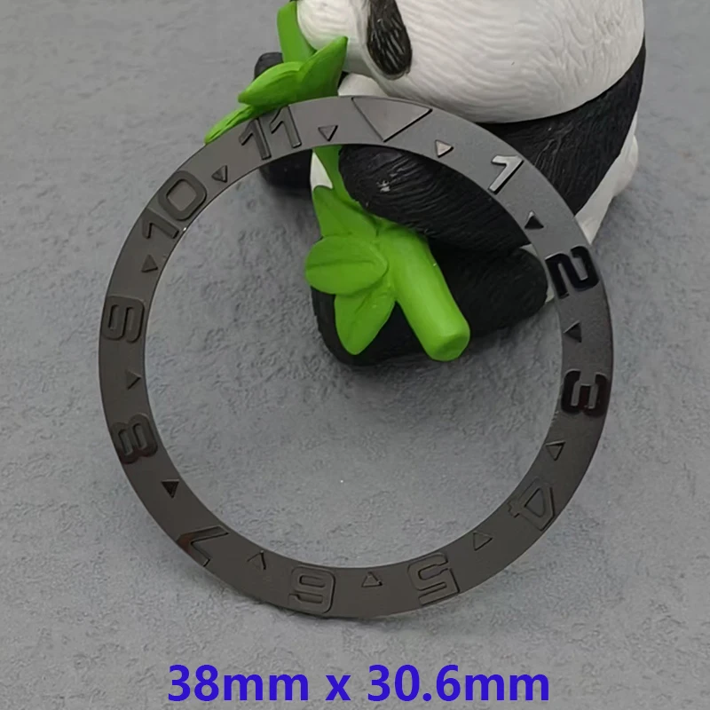 

NH35 Case Bezel Insert 38mmx30.6mm Curved Metal Bezel Ring Fits SUB GMT SKX007 SKX009 SRPD Case NH35 NH36 Watch Case Accessories