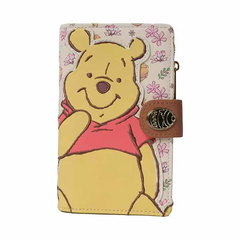 Dessin animé Disney série mignon ourson personnage d'anime porte-monnaie carte bancaire sac de rangement Portable périphérie cadeau Surprise pratique