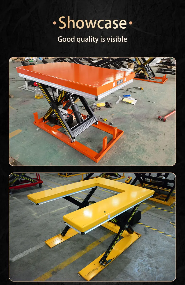 1M-10m lifting height electro-hydraulic mini scissor lift  system control   remote control 1-10 tons