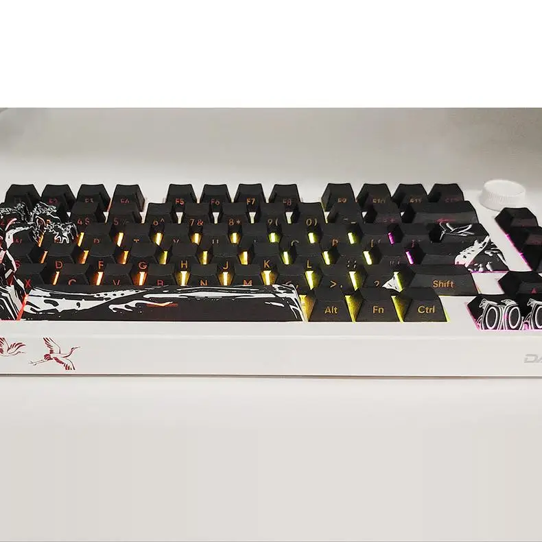 

Original side-engraved transparent keycap PBT creative personality sublimation customization