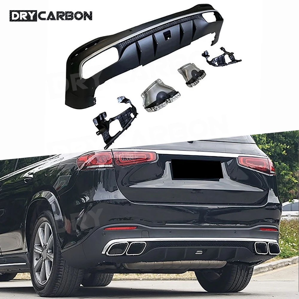 

Задний диффузор, сплиттер-спойлер на бампер, насадки на выхлопную трубу, аксессуары для Mercedes-Benz GLE W167 GLE63 2020+