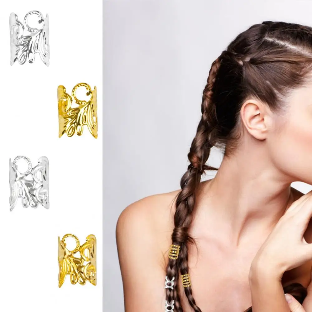 

210Pcs/Box Dreadlocks Hair Rings Accessories Clips For Women Girls Hair Beads Circle Braids Styling Gold Sliver Color Braids ﻿