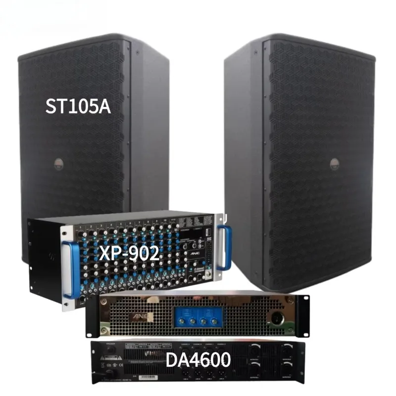 450W 15 Inch Waterproof Active Passive Professional PA Speaker System Audio Mixer Amplifier For Stage Performance