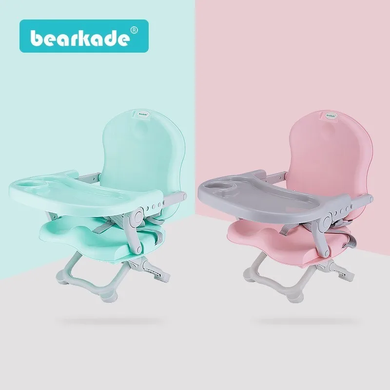 LazyChild Baby Dining Chair Foldable Portable Suitable For Children To Go Out Learn Eat Seating Plastic Chair for Household Use