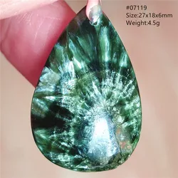 Natural Green Seraphinite Beads Pendant Necklace Jewelry Water Drop For Women Men Seraphinite Gemstone Fashion AAAAAA