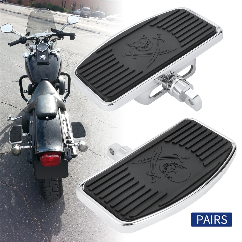 

For Harley Sportster XL883 1200 X48 72 Dyna Softail 2002-2021 Adjustable Floorboard Footrest Wide Footpegs Footboards