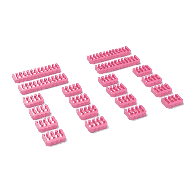 Angitu PC Extension Cable Combs Kit 3.5mm 4*24Pin 16*8Pin PSU Cable Management Pink & Gunmetal Gray