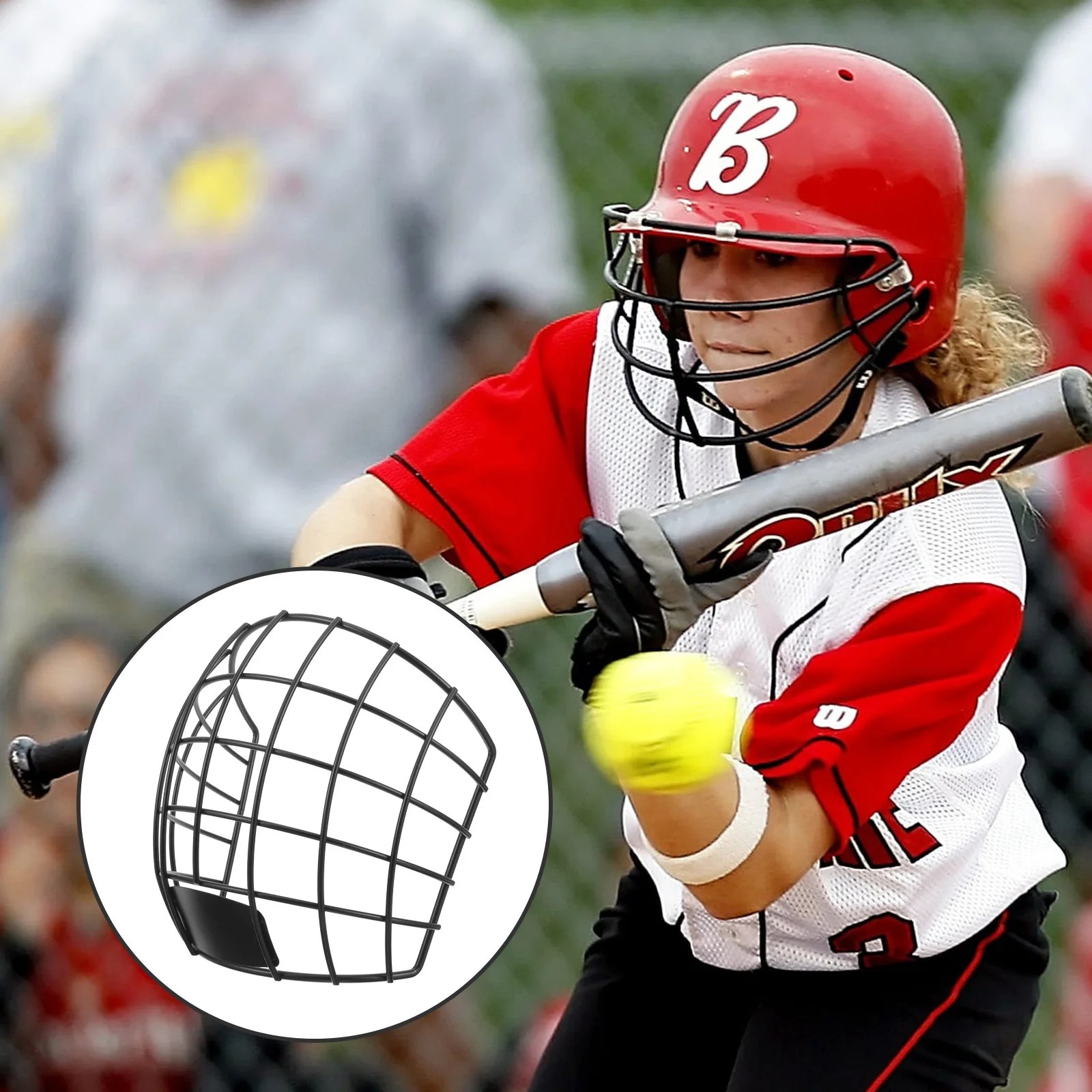

Protective Softball Face Mask Adult for Young Metal Catcher's Masks Women