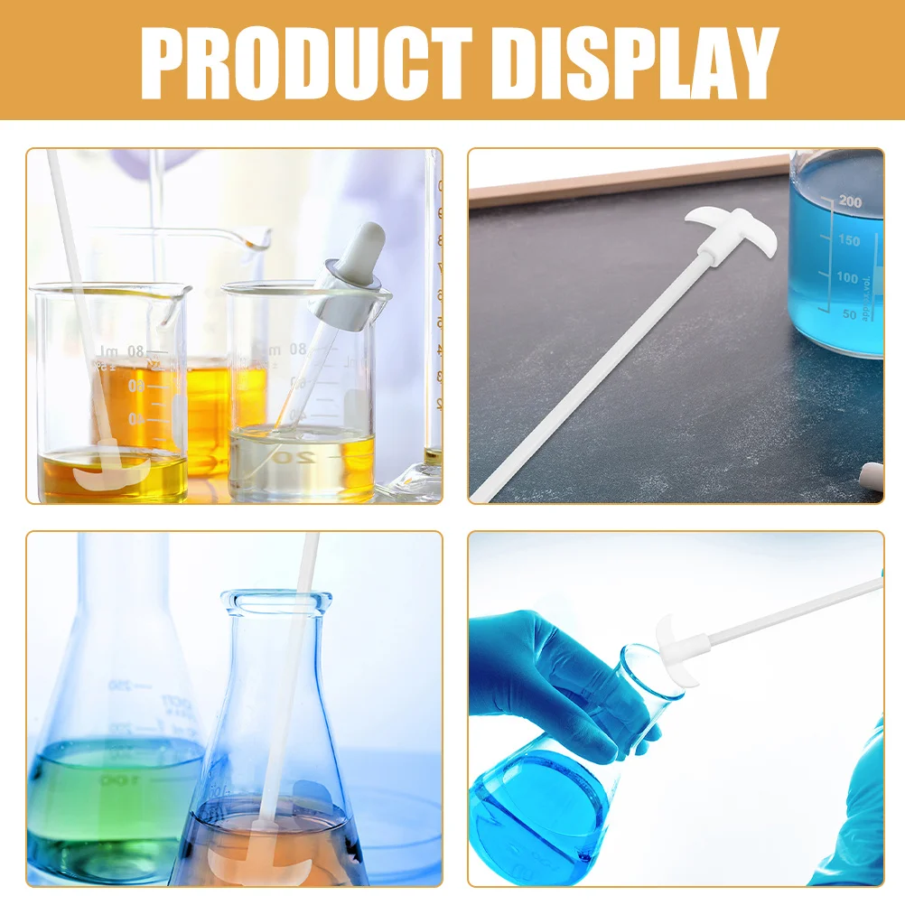 

Ptfe Laboratory Stir Rod Paddle Sturdy Practical Scientific Experiment Stirrer Mixer Rod Chemical Mixing Tool Stirrer Mixer