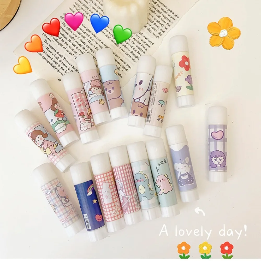 Cute Cartoon Solid Glue Stick Solid PVA Children Art Craft Supplies Adhesives Glue Stick