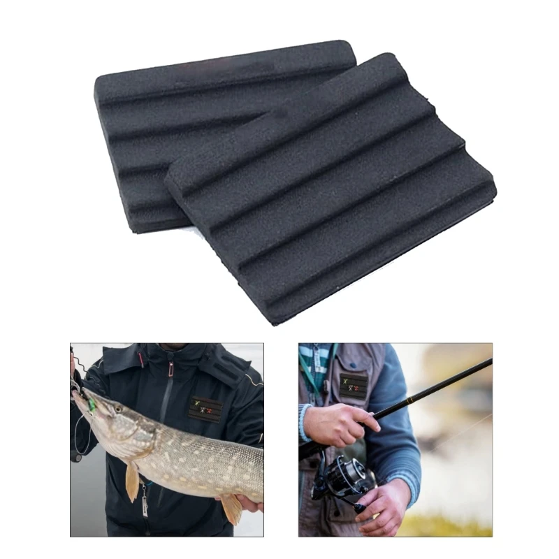 

Fly Fishing Hook Storage Organizers Foam Breastplate with Sticker Back Hook Keeper Fly Fishing Tackle Acccessories 24BD