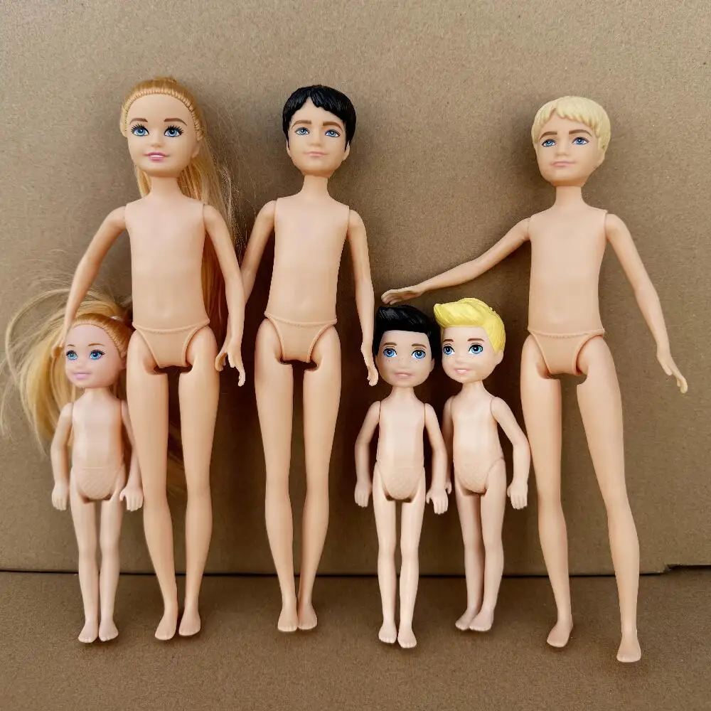13cm Mini Kelly 5-inch Little Boys Girls Teenager Sisters Brothers Dark Ordinary Skin Naked Body Reborn Bjd 1/12 Toys For Kids