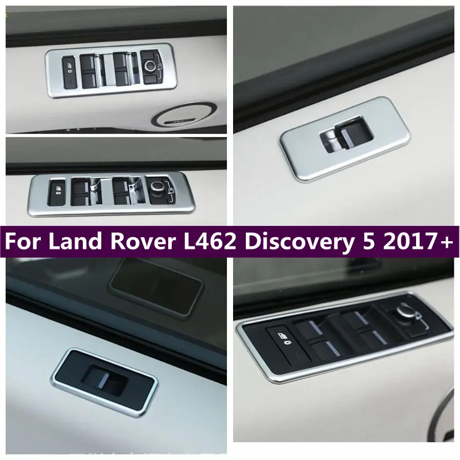 

Door Handle Holder Glass Window Lift Button Switch Decoration Cover Trim For Land Rover L462 Discovery 5 2017 - 2022 Accessories