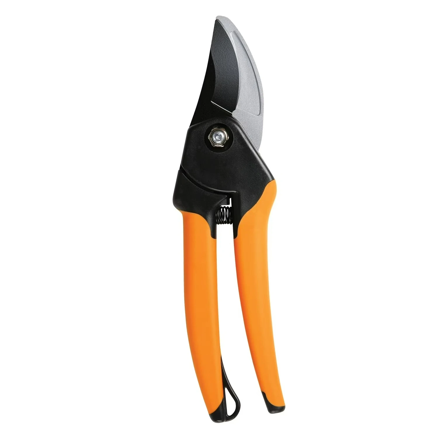 

5/8" Bypass Pruner Garden Tool with Steel Blade and Soft Grip Handle, Black and Orange