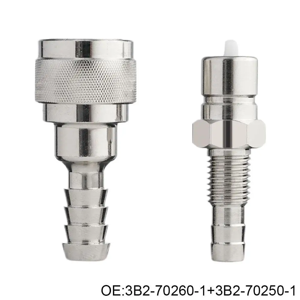 2pcs Outboard Fuel Line Connector Male Female 3B2-70250-1,3B2-70260-1 for Tohatsu Nissan Outboard 2 4 Stroke Engine 5HP to 90HP