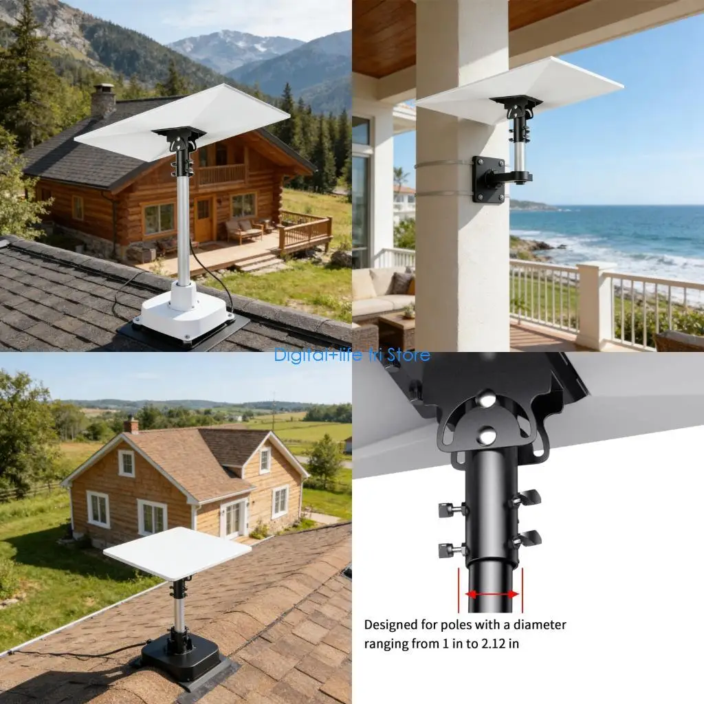 E06D Strengthened Receiver Stand Variable Position For Better Reception