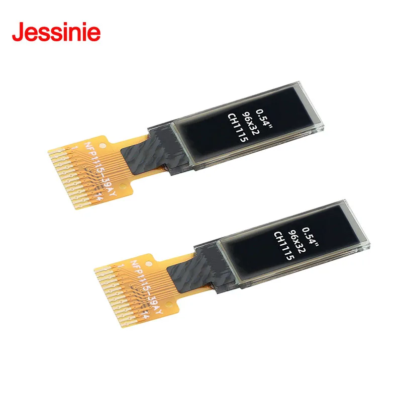 5pcs/1pc 0.54 inch OLED Display 0.54'' LCD Module CH1115 Driver Serial I2C Interface 96x32 White Bare Screen 14 Pin Solder Type