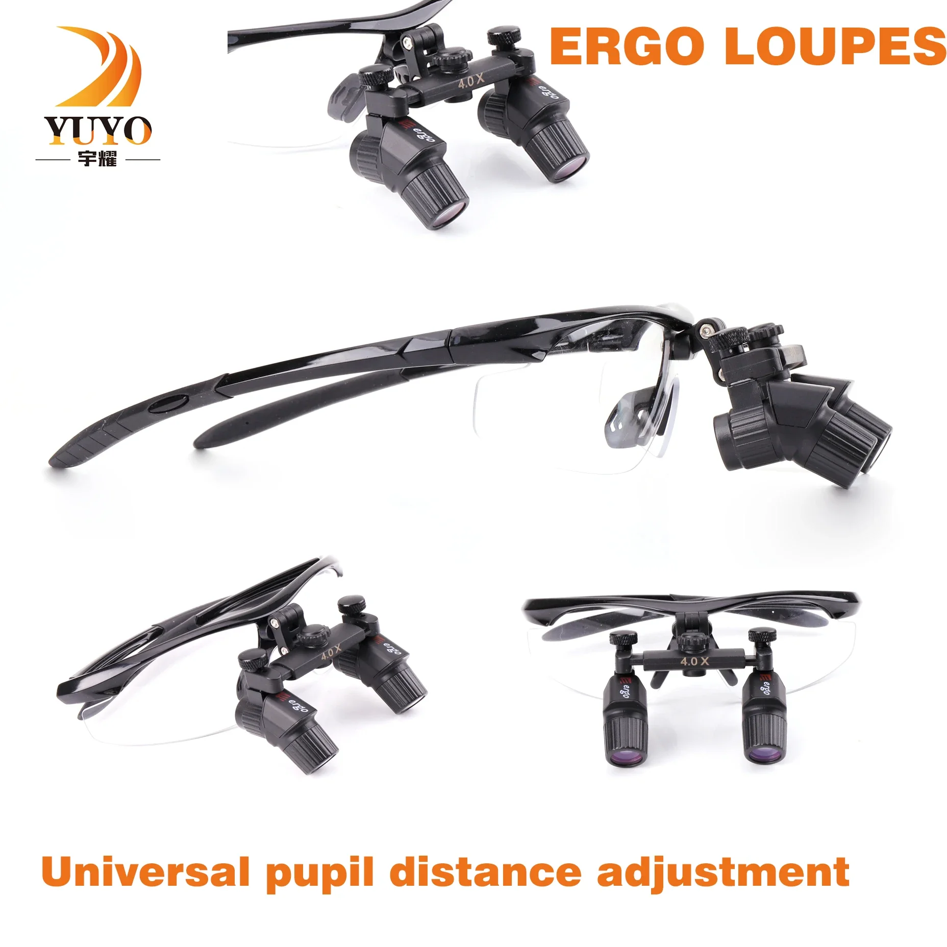 Ergo TTL Denta Loupes Binocular Magnifying Glass  Dentals Loupe 4.0 Magnification Medicals Binocular Surgical Loupes