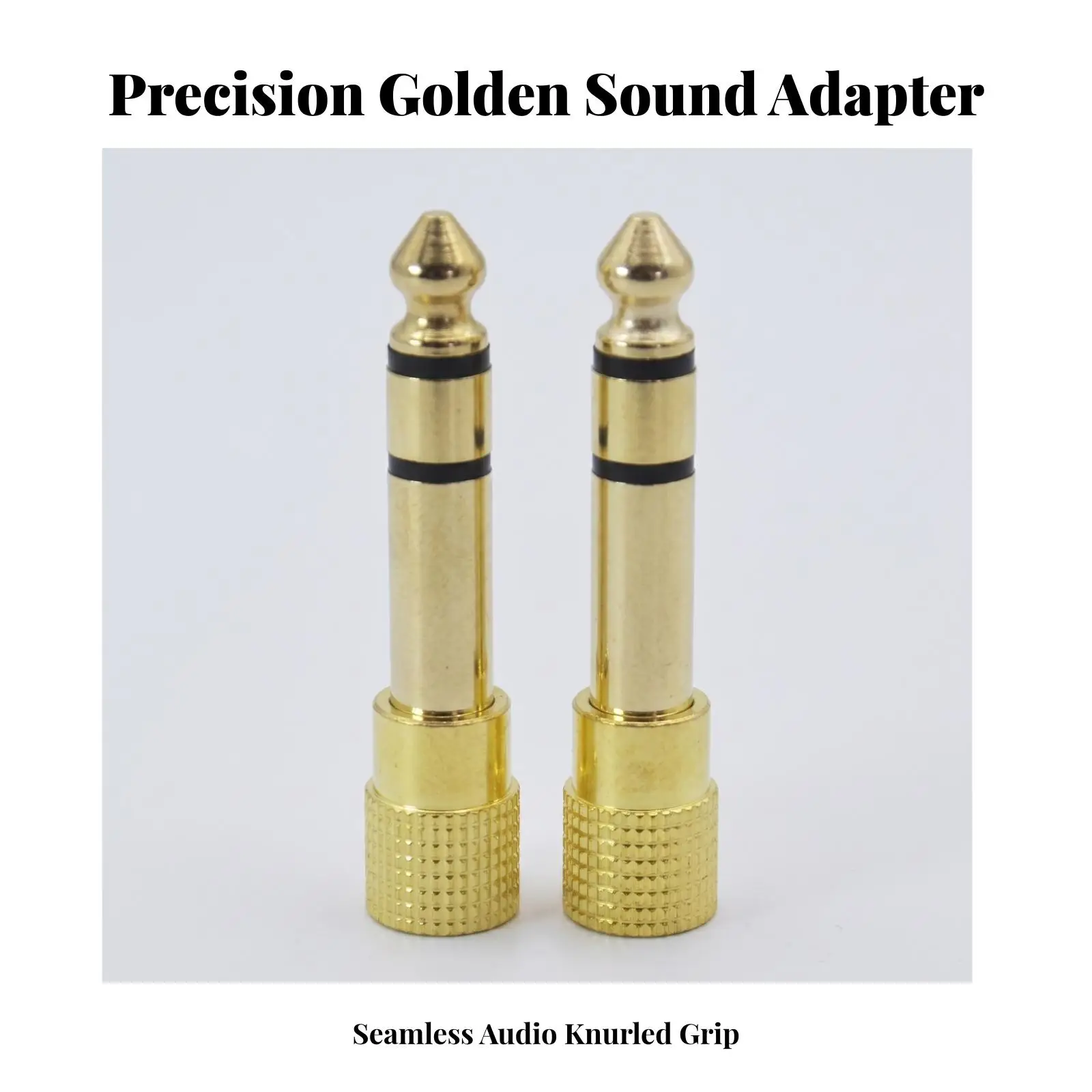 Straight Cylinder Audio Adapter Plug 3.5mm to 6.35mm for Headphone Amplifier and Speaker Parts