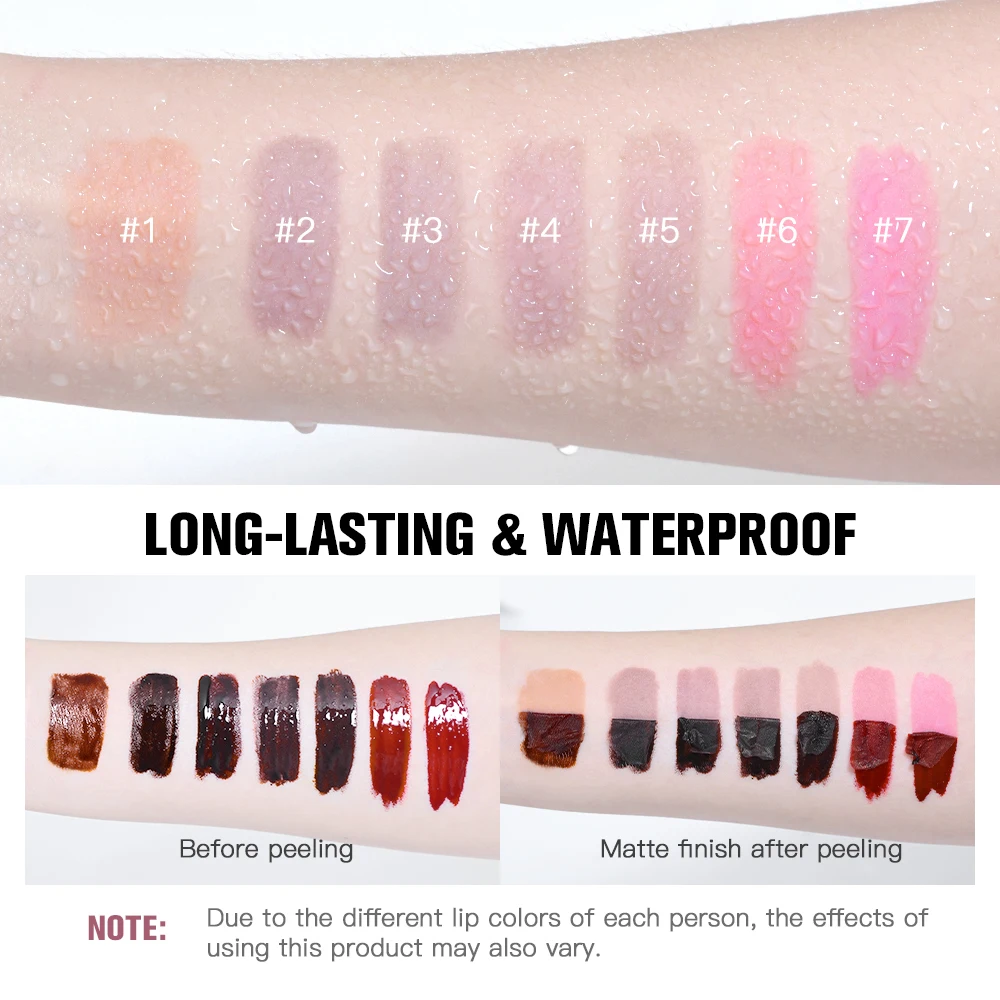 Matita per labbra staccabile impermeabile e lucidalabbra Doppia testa Rossetto nutriente opaco a prova di sbavature Trucco cosmetico a lunga durata