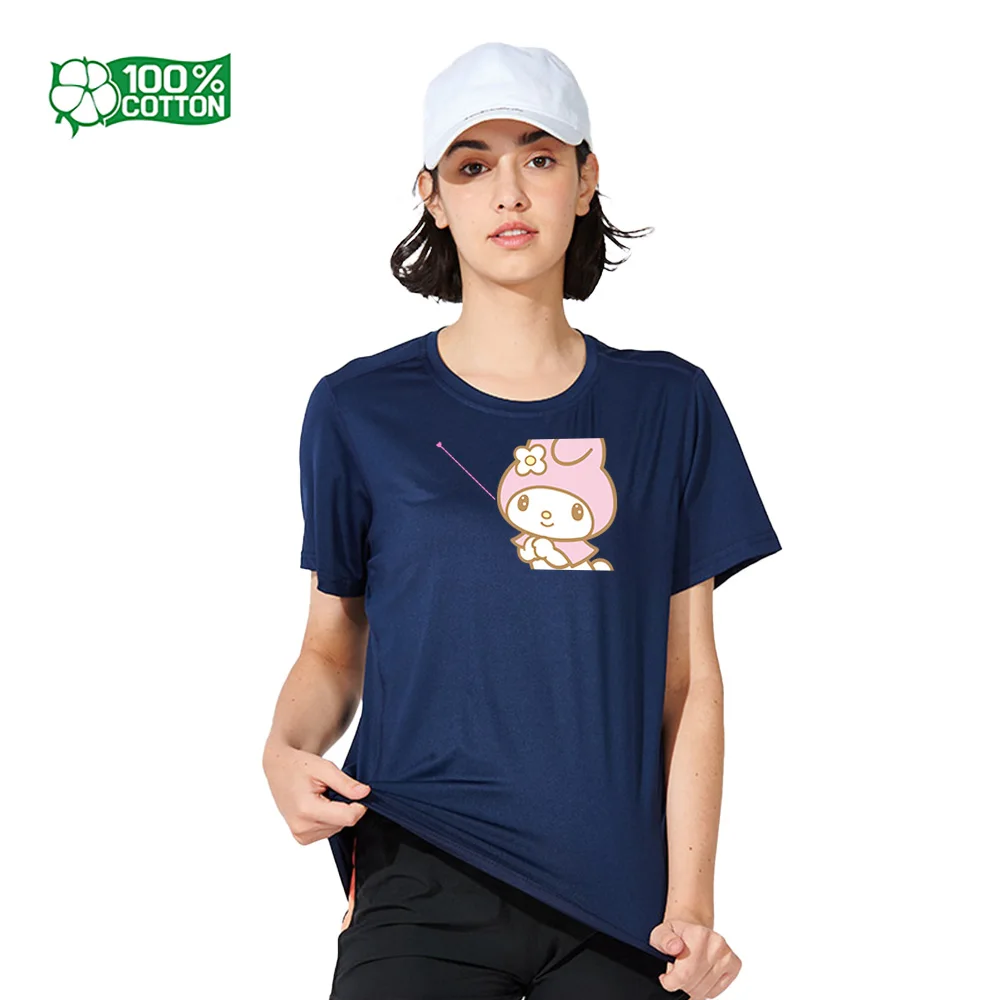 

Sanrio My Melody Casual T-Shirt Unisex Cotton Soft Short Sleeve Top for Layering and Outerwear Tee Top Tshirt Clothing
