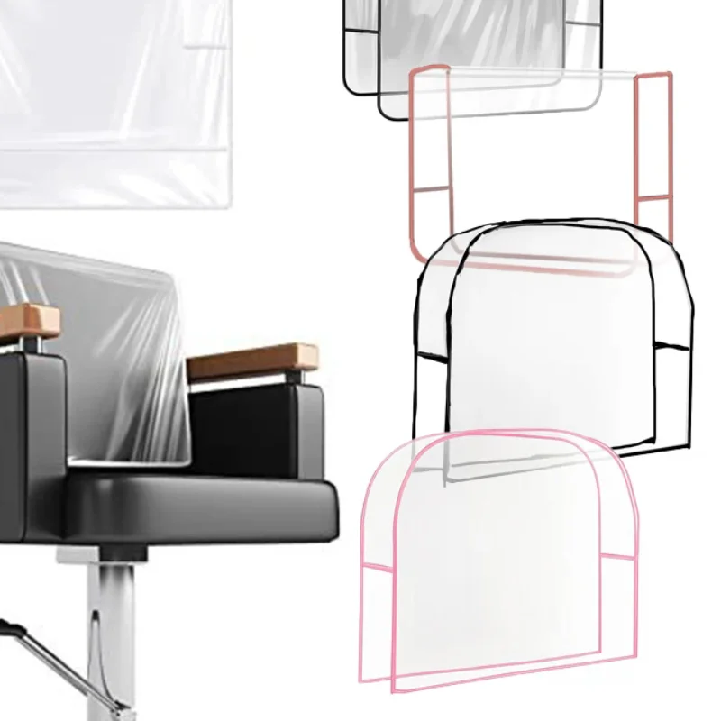 1Pcs Salon Chair Cover PVC Clear Hairdressing Chair Covers Protectors Universal Waterproof Barber Chair Back Covers Round/Square
