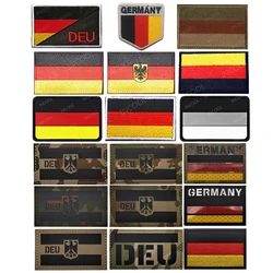 Flaga Niemiec IR Odblaskowa haftowana naszywka na podczerwień Eagle Patches Deutschland Niemieckie flagi Appliqued na plecak odzieżowy