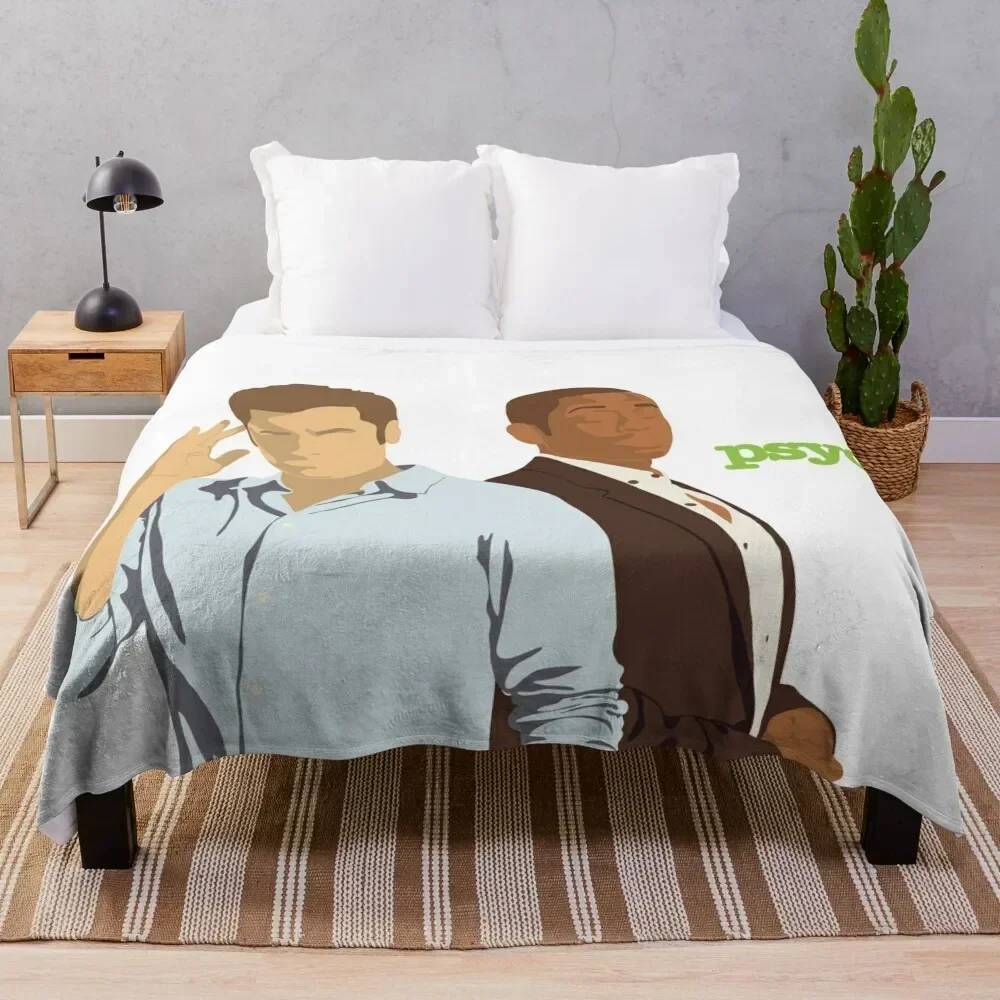 

Psych TV- Shawn And Gus Throw Blanket Outdoor Soft Blanket for Picnic Beach Camping