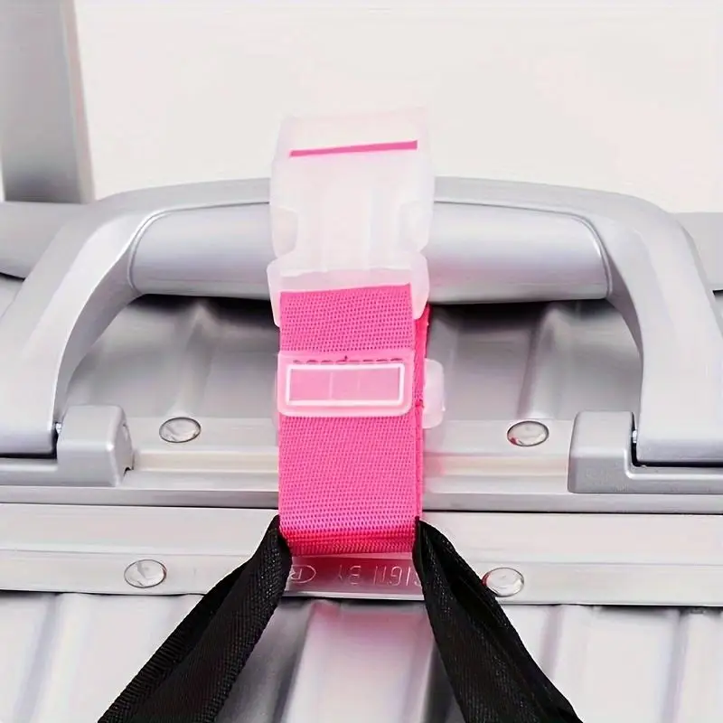 10pcs Vibrant Travel Luggage Straps Durable Polyester Adjustable Quick Release Lightweight Easy Use Assorted Colors Blue Orange