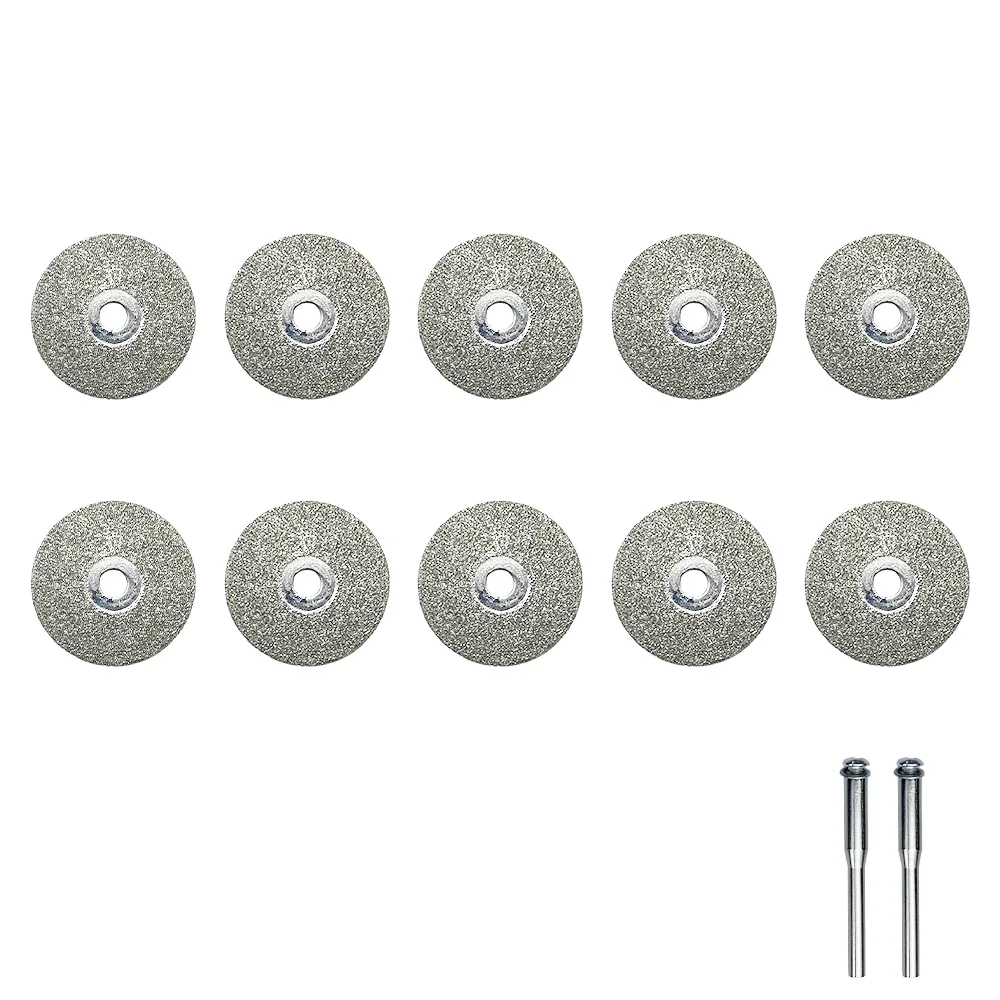 10 Pcs/Bag Rotary Tool Circular Saw Blades Cutting Wheel Discs Mandrel Dremel Accessories Grinding Wheel Mini Disc Cutter