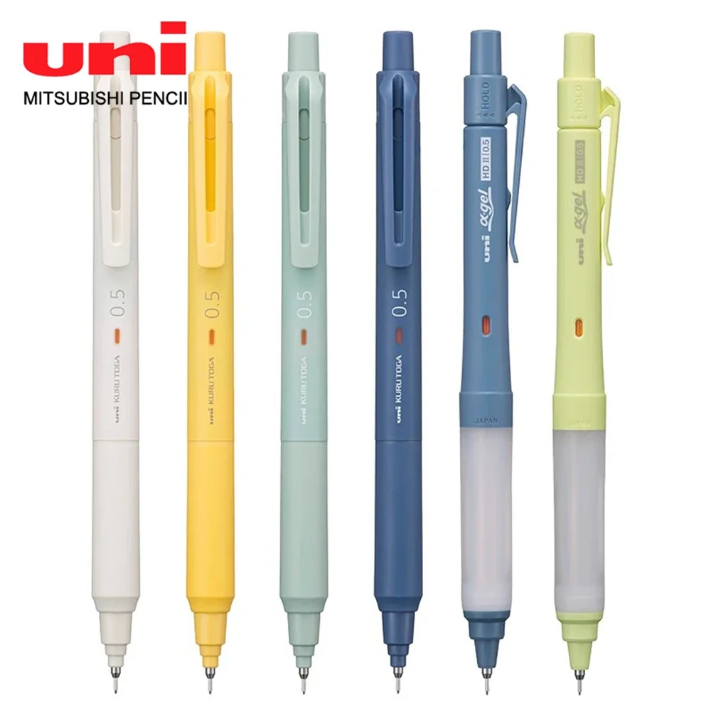 Japan UNI KURUTOGA Vulpotlood M5-KS/1009GG Non-stop Core Dual Mode Potlood Spin Mode HOUD Patroon 0.5mm Briefpapier
