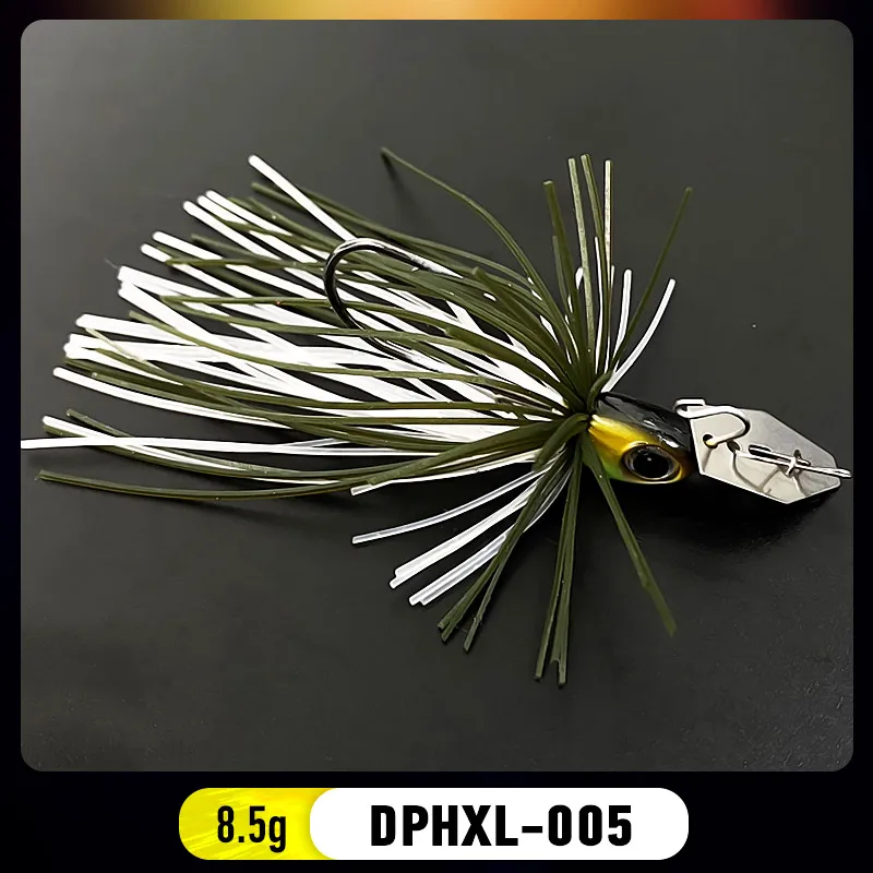 Bazooka 15g 18g Spinnerbait Vissen Lokken Draad Aas Metalen Spinner Buzzbait Swimbait Haak JIG Kit Rok peche Voor Bass Pike Winter