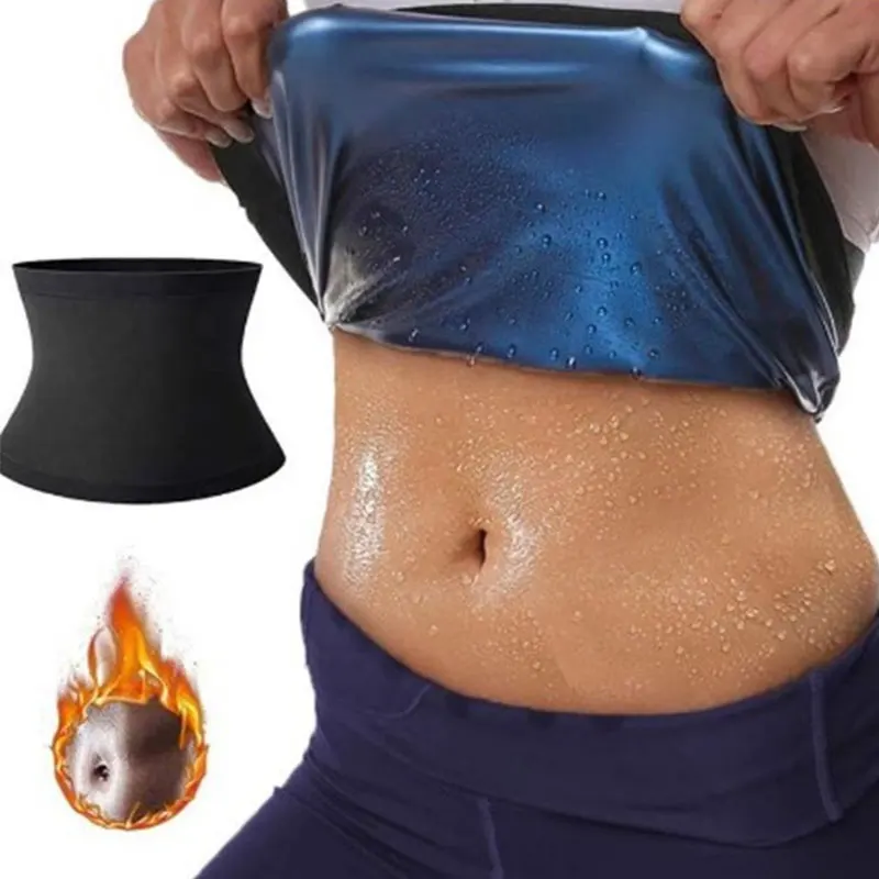 Sauna Waist Trainer para Perda De Peso, Aparador De Barriga, Body Shaper, Cinto De Emagrecimento, Banda De Suor Térmico, Envoltório De Barriga, Controle De Barriga