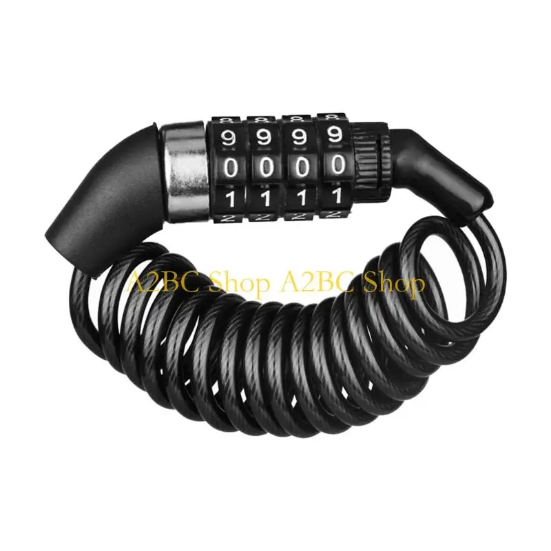 A2BC Motorcycle Helmets Code Lock strong Lightweight easy carry Password Lock for Backpack Skateboard Outdoor Activities