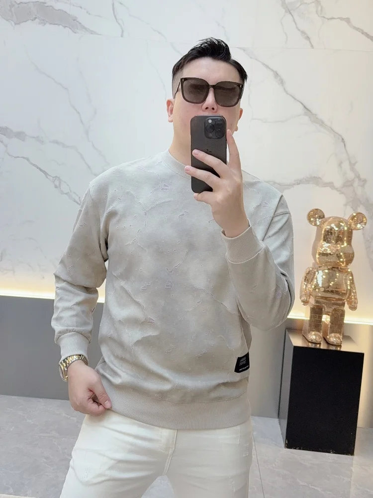 

Faionable Loose Men's Long Sve Hoodie round Ne Casual Sle Autumn Wear Comfortable Fit Urban Trend Youth Clothing