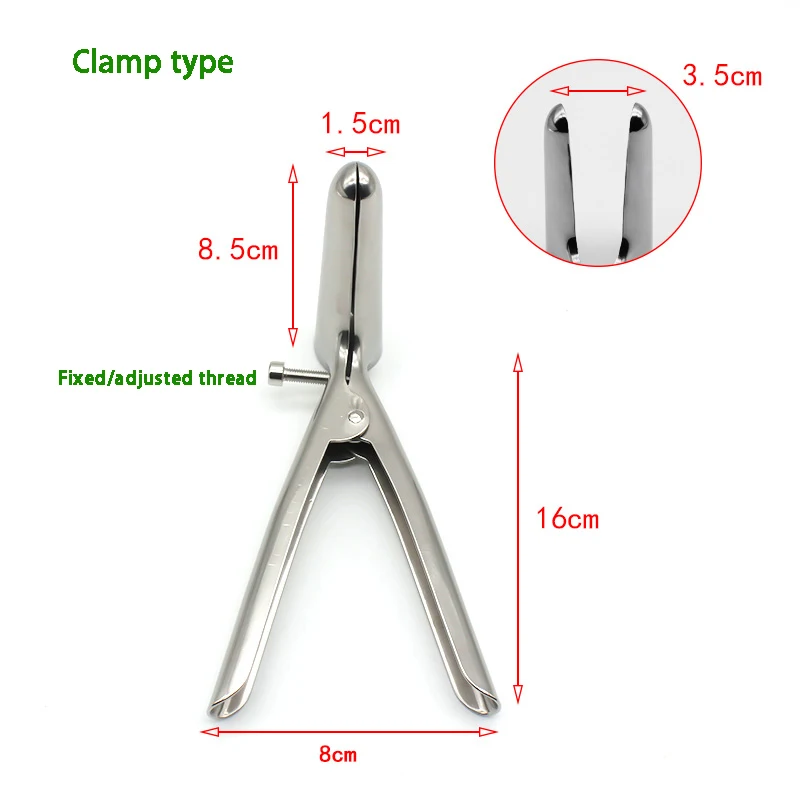 Stainless Steel Anoscope Clamp Type Round Mouth Type Horn Type Anal Reamer With Anal Reamer Applied Medicine Examination Endosco