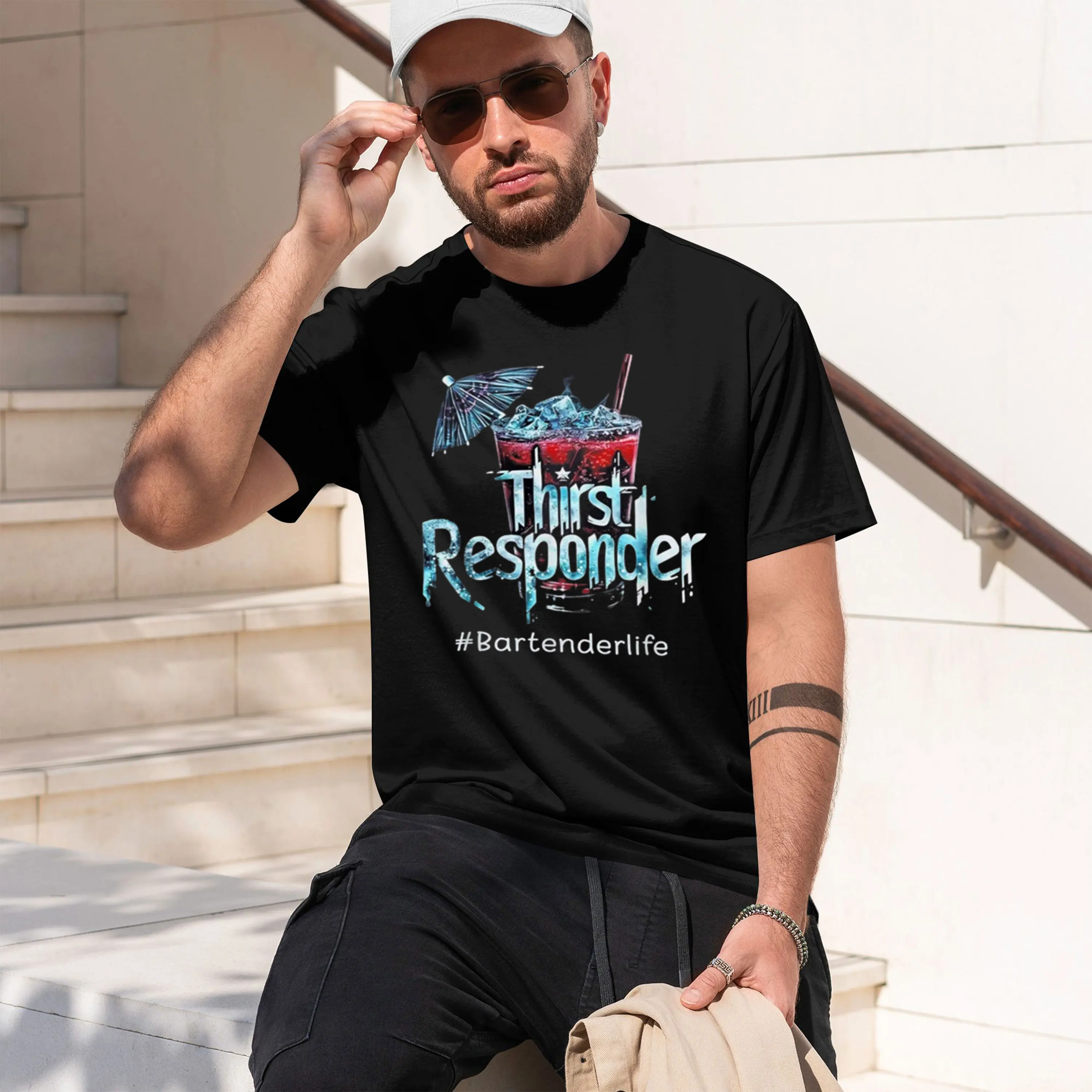 Thirst Response Responder Mixologists1 Shirts Grh Tee Sale National Flag Day Aesthet 2026 New Model Short-sleeve crewneck T-Shir