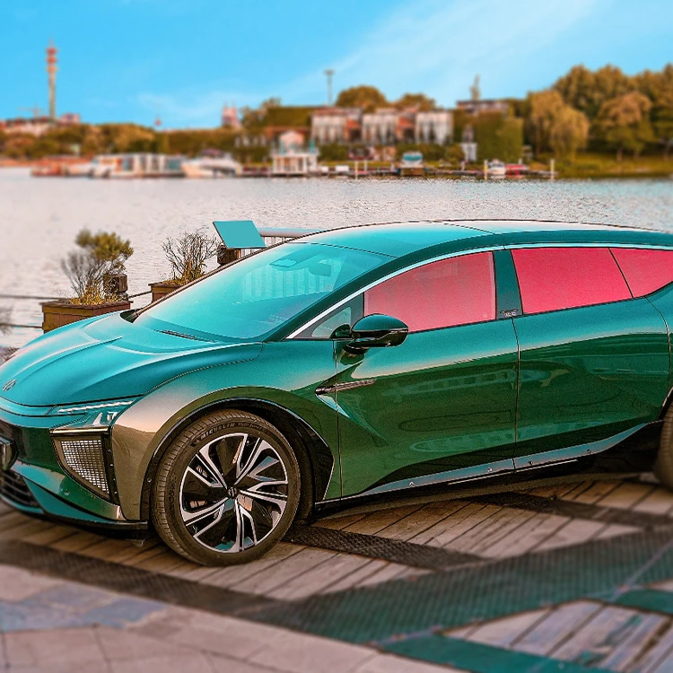 YC-11 로즈 레드 색상 자동차 앞유리 틴트 필름 / 75% VLT 카멜레온 컬러풀 틴트 윈도우 필름 / 카멜레온 자동차 윈도우 틴트 필름