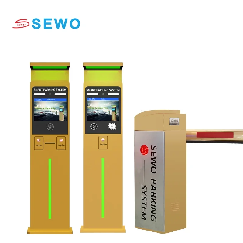 SEWO Ticket Dispenser Machine RFID Car Parking Management System for Central Payment Smart Car Parking Management System