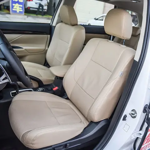 Specific for Mitsubishi Outlander Custom Fit Car Seat Covers Accessories 6 Seats 7 Seats 8 Seats Full Set Top Quality Leather